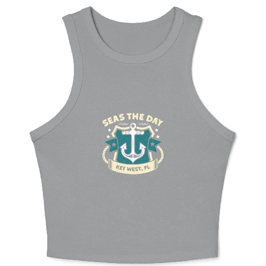Key-West SEAS A DAY KEY-WEST SEAS Yachting Crop Tank Top