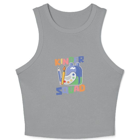 Elementary Teacher Squad Crop Tank Top