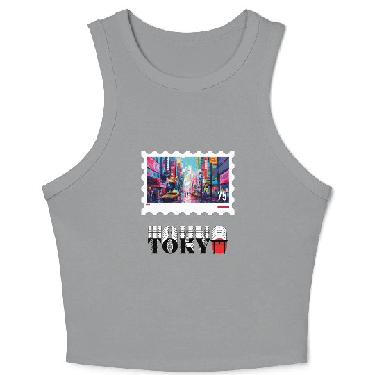 Tokyo: The Pulse of the Future Crop Tank Top