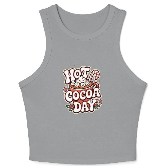 Hot Cocoa Day Crop Tank Top