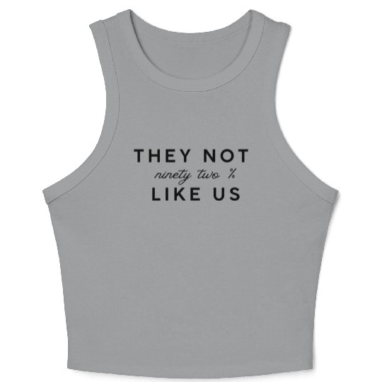 They Not Like Us Graphic Crop Tank Top