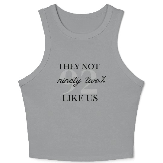They Not Like Us Graphic Crop Tank Top