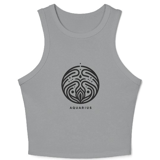 Zodiac Aquarius Crop Tank Top