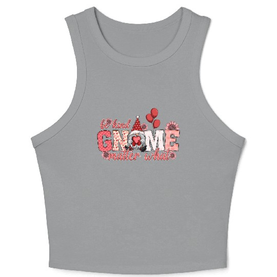 Gnomes Valentines Revelin Crop Tank Top