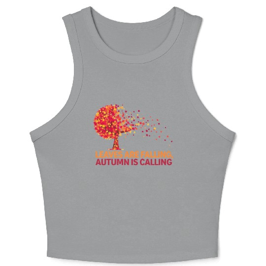 Fall Vibes and Autumn Spirit Crop Tank Top