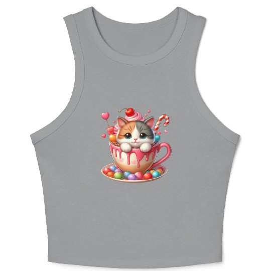 Valentines Retro, Valentine Day Crop Tank Top