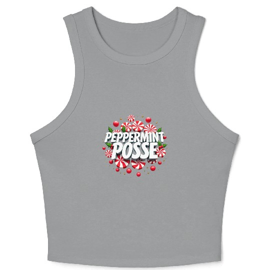 Peppermint Posse Crop Tank Top