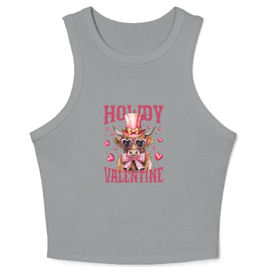 Howdy Valentine Crop Tank Top