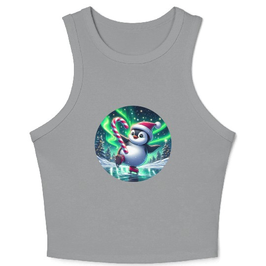 Penguin's Northern Lights Skate Crop Tank Top