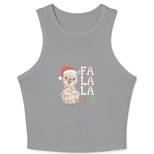 Fa La La Llama Crop Tank Top