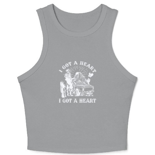 I Got A Heart Like A Truck Crop Tank Top