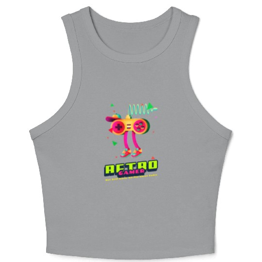 Retro Gamer But still know all the cheat codes Crop Tank Top