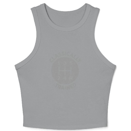Vintage Classically Trained-Stick Shift Crop Tank Top