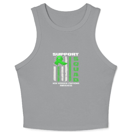 Non-Hodgkin Lymphoma Awareness Support Squad Crop Tank Top
