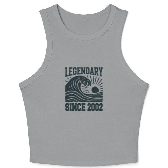 Legendary Since 2002 Birthday Vibes Crop Tank Top