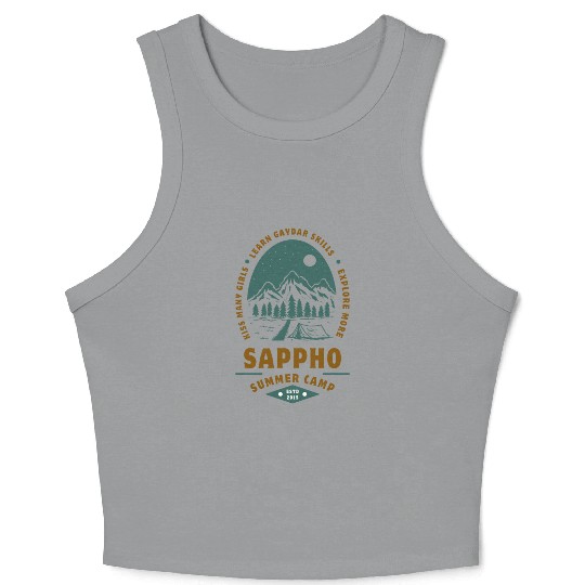 Sappho Summer Camp Crop Tank Top – Lesbian,wlw design