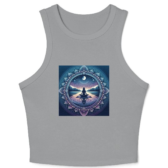 Mandala yoga Crop Tank Top