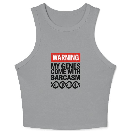 Sarcastic Genealogy DNA Test Genetics Biologist Crop Tank Top
