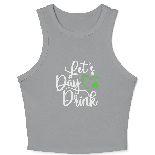 St Patricks Day,Shamrock Crop Tank Top