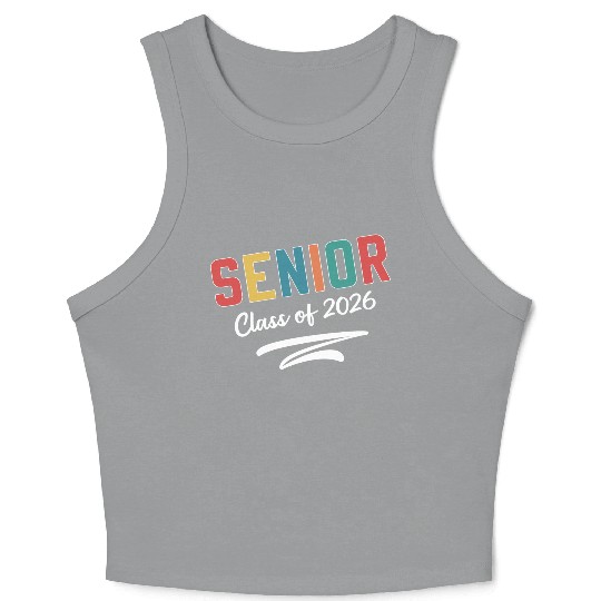 Senior Class of 2026 Graduation Senior Crop Tank Top