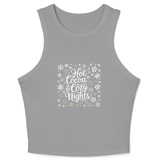 Hot Cocoa & Cozy Nights - Winter Wonderland Crop Tank Top