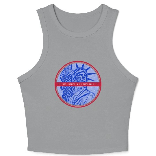 Liberty, Justice, & Jiu-Jitsu for All! Jiu Jitsu Crop Tank Top