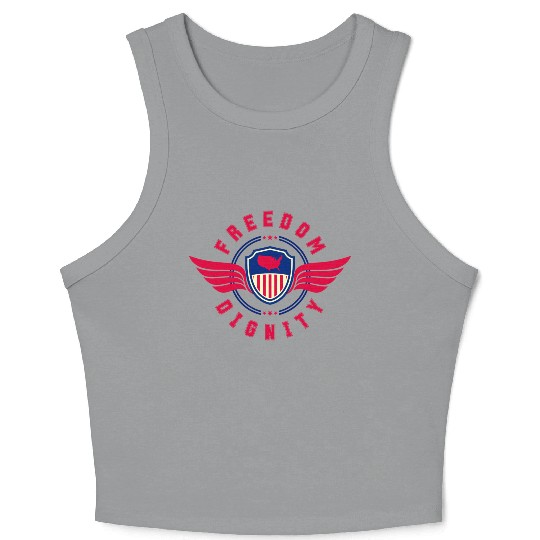 Freedom and Dignity Crop Tank Top
