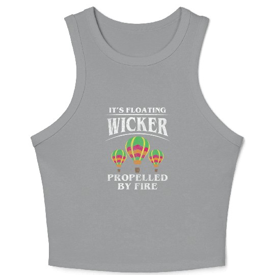 Hot Air Balloon Sky Leisure Gas Balloon Crop Tank Top
