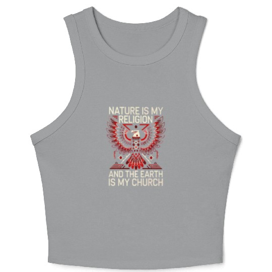 native cowboy indian women hat wild western texas Crop Tank Top
