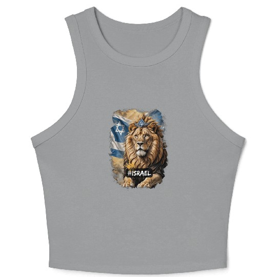lion of judah - israel Crop Tank Top