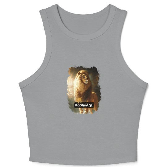 lion of judah - courage Crop Tank Top