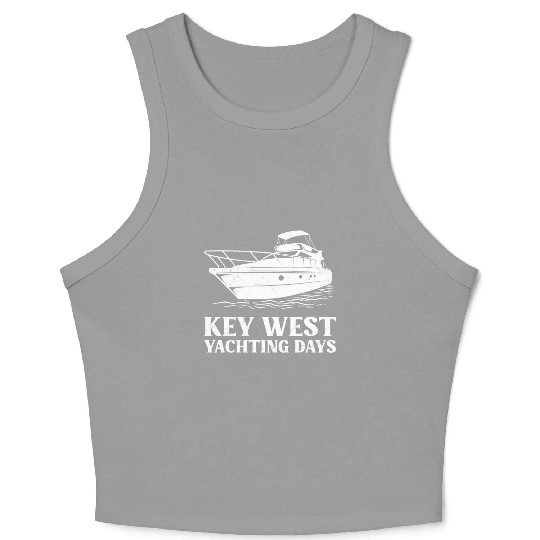 KEY-WEST YACHTING DAYS Florida Keys Sunshine-State Crop Tank Top
