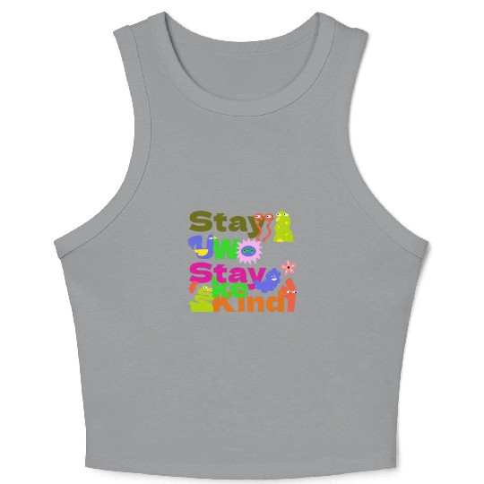 Stay Woke, Stay Kind – Inspirational Crop Tank Top