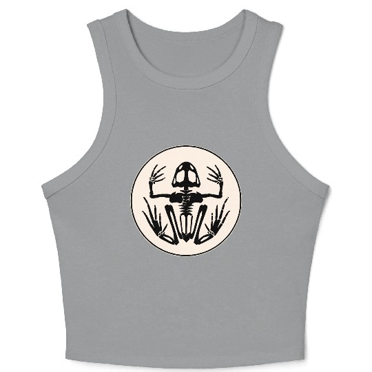 Skeleton Frog DevGru LIKE US ON FB #USAPatriotGrap Crop Tank Top