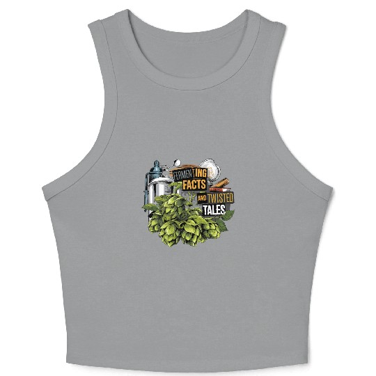 Craft Beer Brewing & True Crime Twisted Tales Crop Tank Top