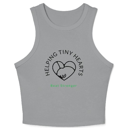 Helping Tiny Hearts Beat Stronger -Maternity Nurse Crop Tank Top