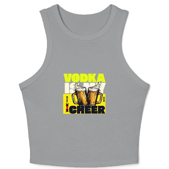 v is for vodka valentines CHEERS XX Crop Tank Top
