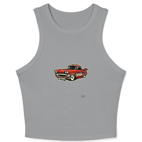Classic Cholo Lowrider Car Crop Tank Top
