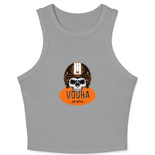 v is for vodka valentines VODKA RIDER Crop Tank Top