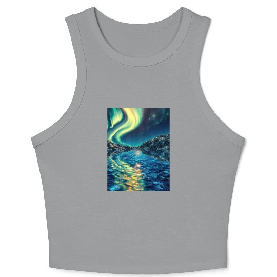 Crystal Lake of Aurora Crop Tank Top
