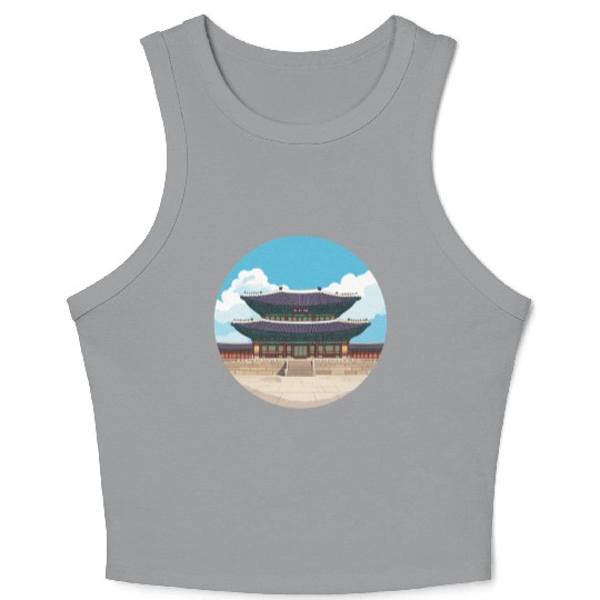 Old school Chinese kung fu Crop Tank Top