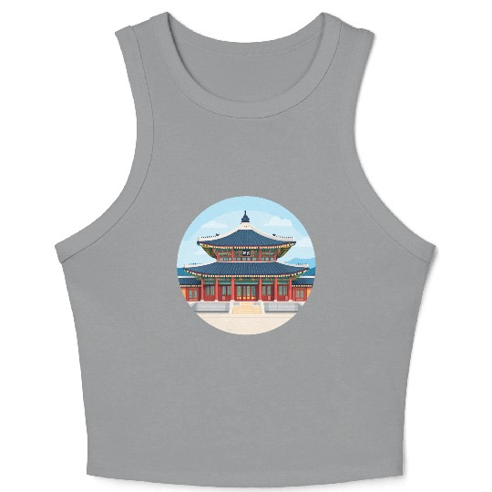 Old school Chinese kung fu Crop Tank Top