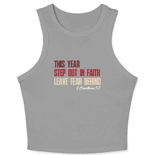 Faith Over Fear – Step Out in Faith 2025 Crop Tank Top