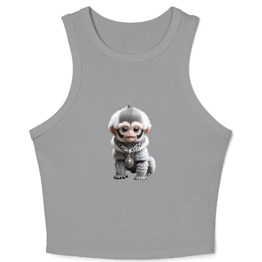 Luxury Baby Monkey Crop Tank Top