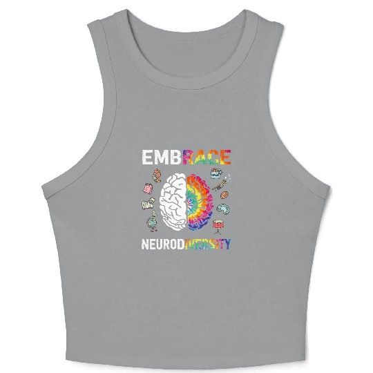 Embrace Neurodiversity Autism Awareness Crop Tank Top