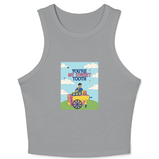 Ice cream design Crop Tank Top