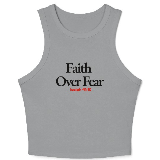 Faith Over Fear Crop Tank Top