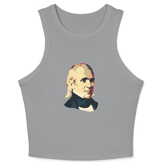 President James K Polk Crop Tank Top