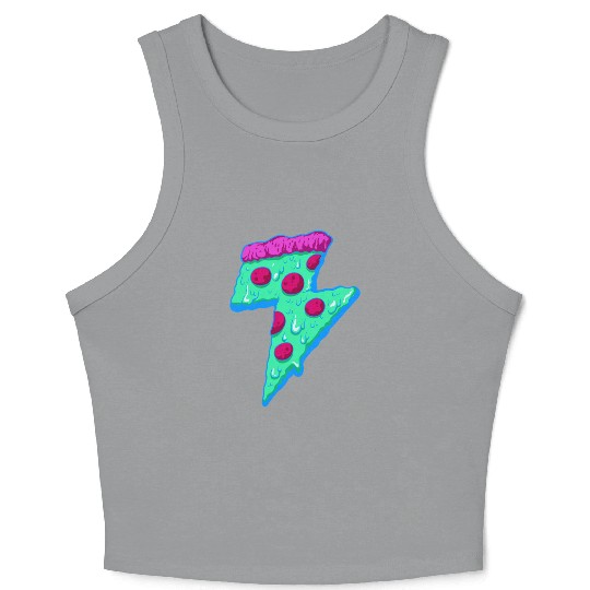 Pizza Lightning Crop Tank Top