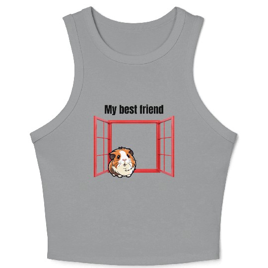 My Best Friend Guinea Pig Crop Tank Top